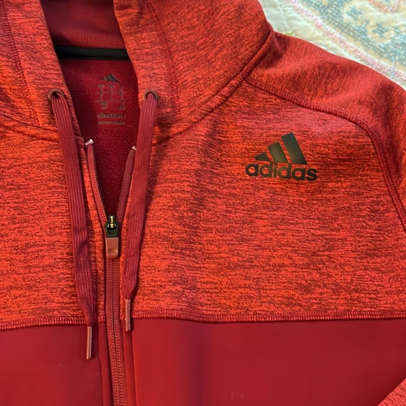 Mens Adidas zip up hoodie climowarm size large - Picture 3 of 5